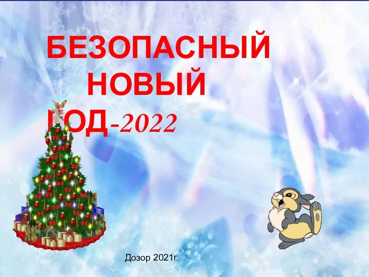 БЕЗОПАСНЫЙ НОВЫЙ ГОД-2022 Дозор 2021г.