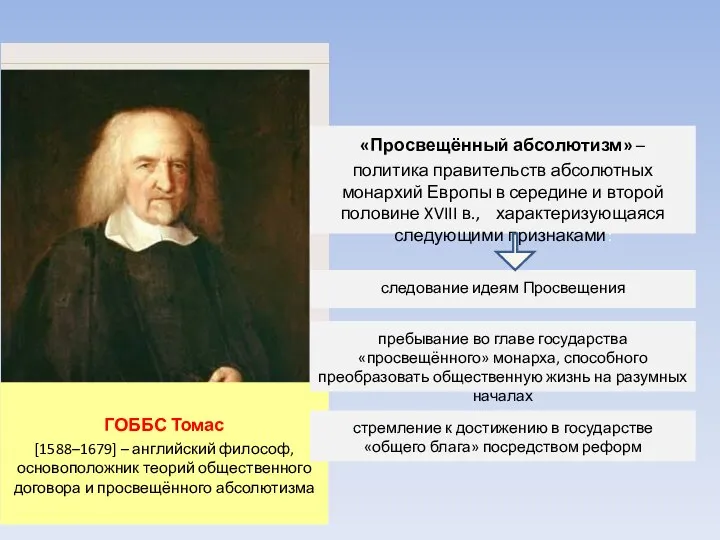 ГОББС Томас [1588–1679] – английский философ, основоположник теорий общественного договора и просвещённого