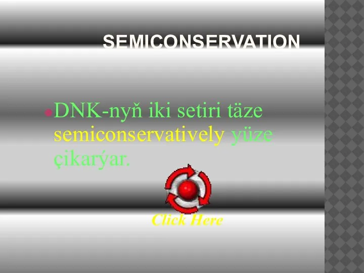 SEMICONSERVATION DNK-nyň iki setiri täze semiconservatively yüze çikarýar. Click Here