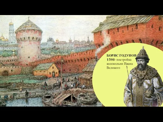 БОРИС ГОДУНОВ 1598- постройка колокольни Ивана Великого
