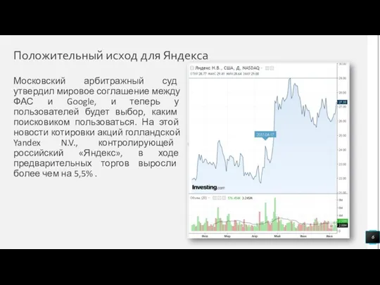 Положительный исход для Яндекса Московский арбитражный суд утвердил мировое соглашение между ФАС