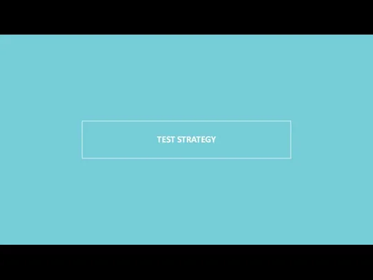 TEST STRATEGY