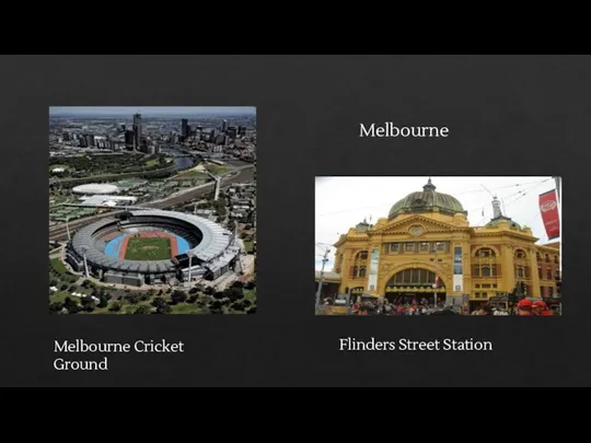 Melbourne Flinders Street Station Melbourne Cricket Ground