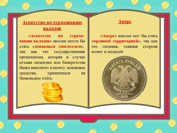 Агентство по страхованию вкладов «Агентство по страхо- ванию вкладов» вполне могло бы