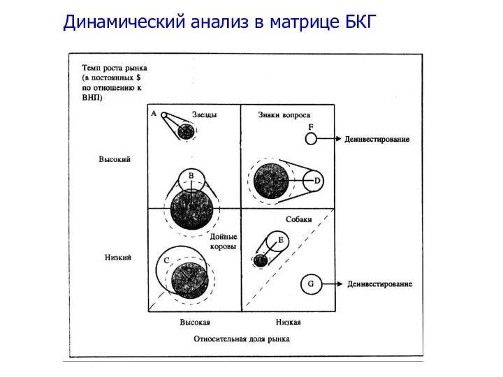 Динамический анализ в матрице БКГ