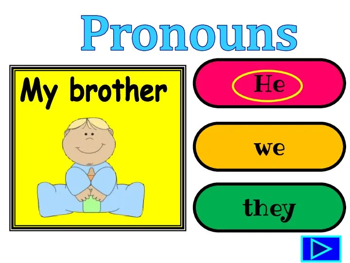 He we they My brother Pronouns