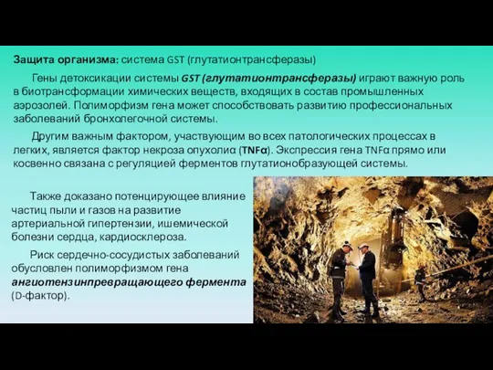 Защита организма: система GST (глутатионтрансферазы) Гены детоксикации системы GST (глутатионтрансферазы) играют важную