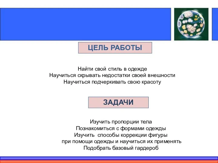 Найти свой стиль в одежде Научиться скрывать недостатки своей внешности Научиться подчеркивать