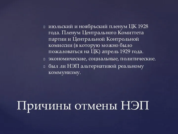 июльский и ноябрьский пленум ЦК 1928 года. Пленум Центрального Kомиттета партии и