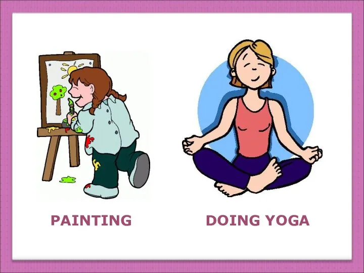 PAINTING DOING YOGA