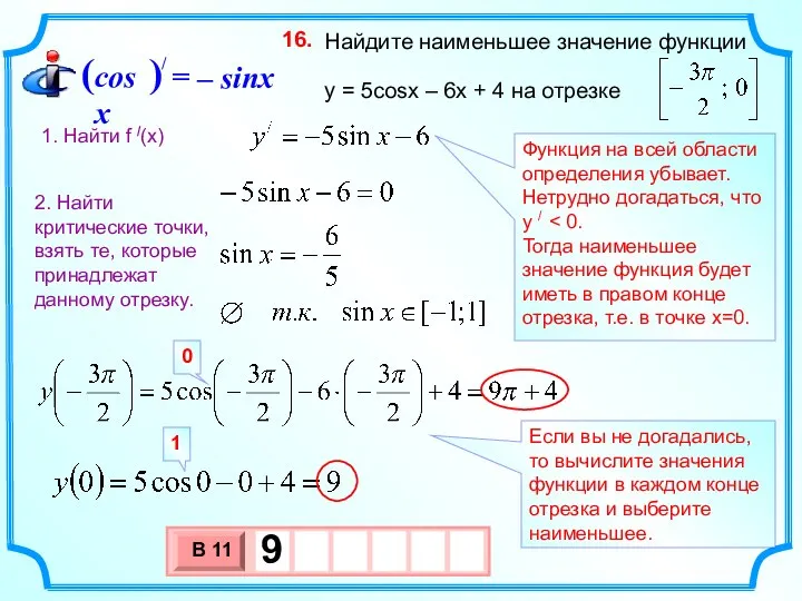 Функция на всей области определения убывает. Нетрудно догадаться, что у / Тогда