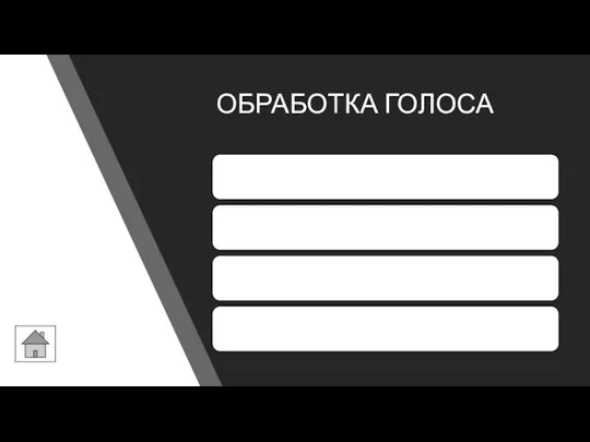 ОБРАБОТКА ГОЛОСА