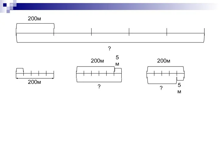 200м ? ? 5м 200м 5м 200м ? 200м