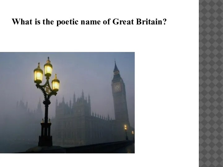 What is the poetic name of Great Britain?