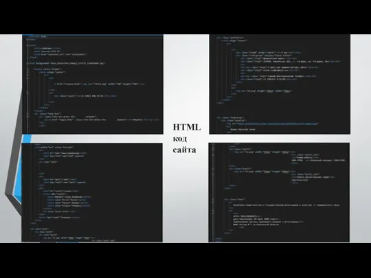 HTML код сайта