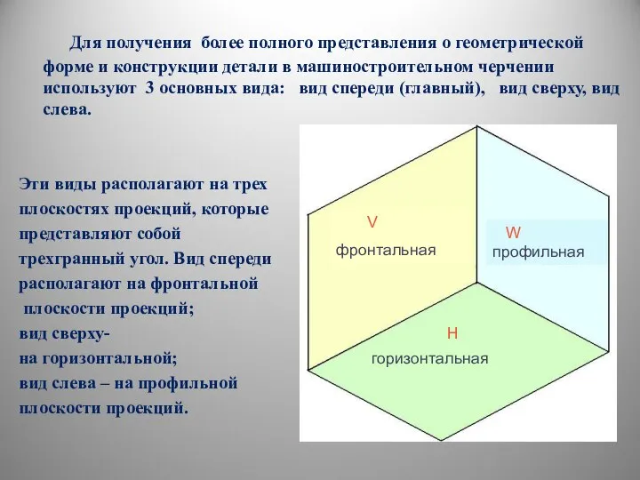 Для получения более полного представления о геометрической форме и конструкции детали в