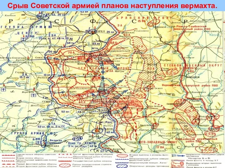 Срыв Советской армией планов наступления вермахта.