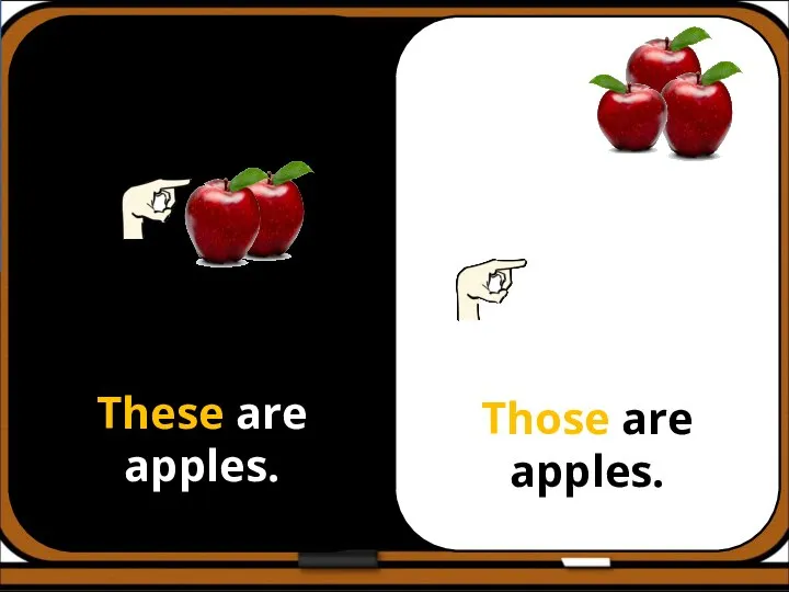 These are apples. Those are apples.