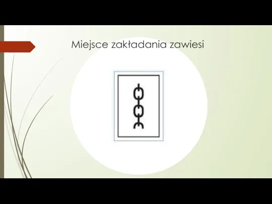 Miejsce zakładania zawiesi