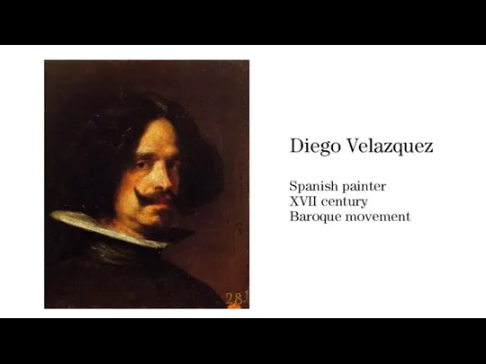 Diego Velazquez Spanish painter XVII century Baroque movement