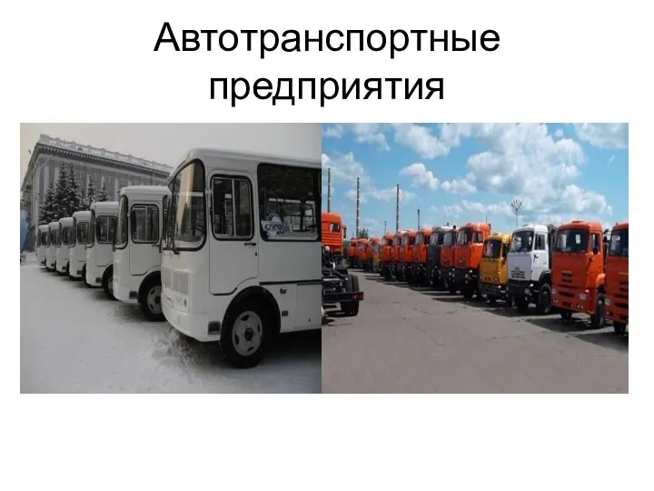 Автотранспортные предприятия