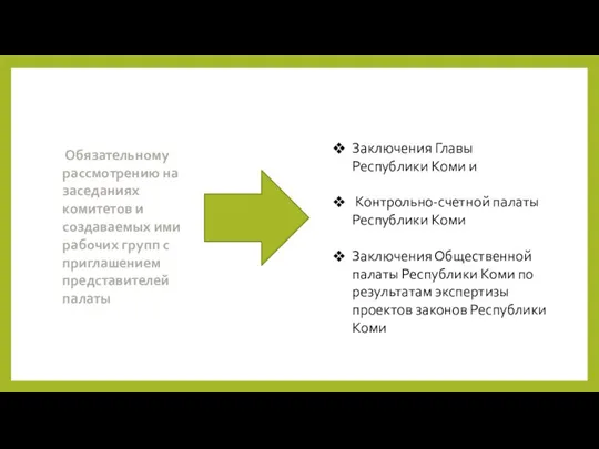 Обязательному рассмотрению на заседаниях комитетов и создаваемых ими рабочих групп с приглашением