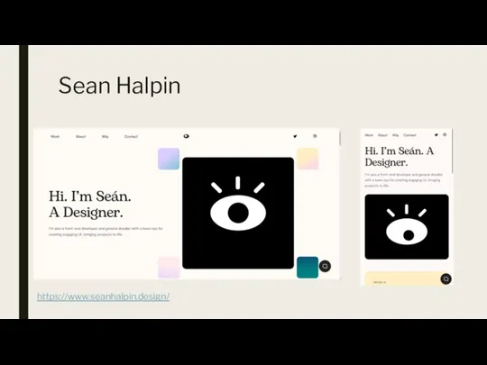 Sean Halpin https://www.seanhalpin.design/