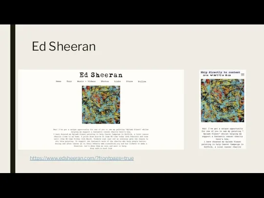 Ed Sheeran https://www.edsheeran.com/?frontpage=true