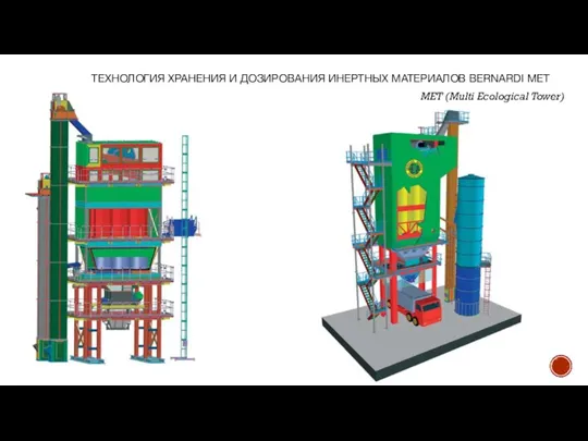 ТЕХНОЛОГИЯ ХРАНЕНИЯ И ДОЗИРОВАНИЯ ИНЕРТНЫХ МАТЕРИАЛОВ BERNARDI MET MET (Multi Ecological Tower)