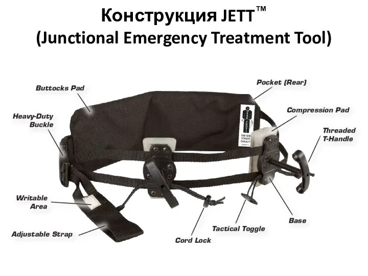 Конструкция JETT™ (Junctional Emergency Treatment Tool)