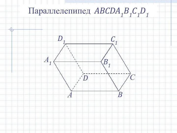 Параллелепипед ABCDA1B1C1D1