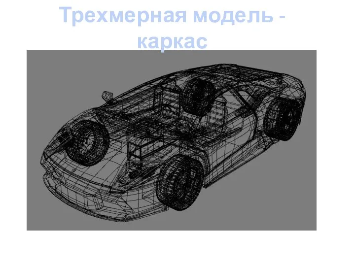 Трехмерная модель - каркас