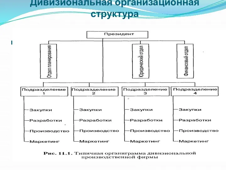 Дивизиональная структура Дивизиональная организационная структура