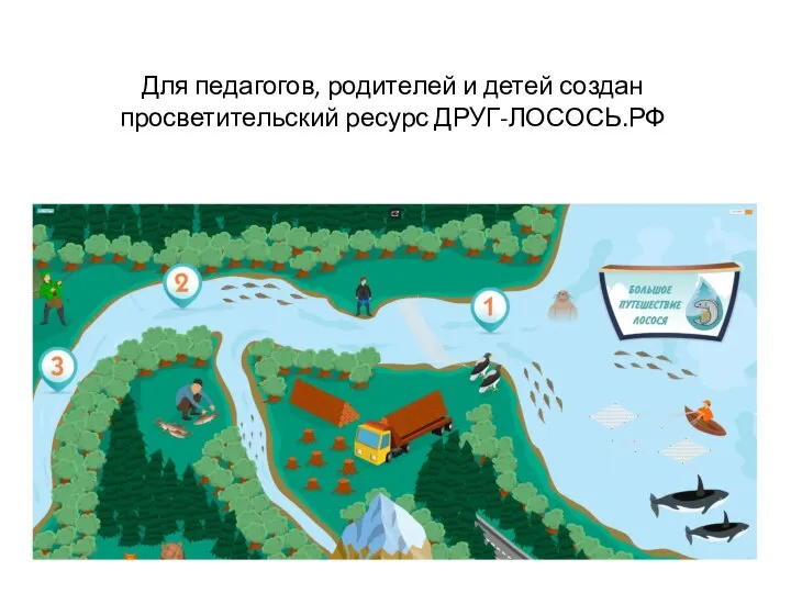 Для педагогов, родителей и детей создан просветительский ресурс ДРУГ-ЛОСОСЬ.РФ