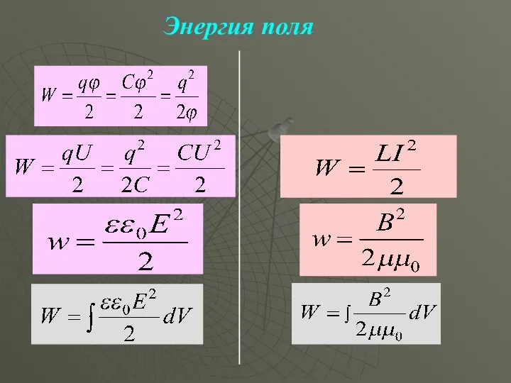 Энергия поля