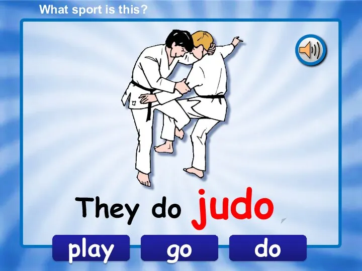 What sport is this? do play go They do judo