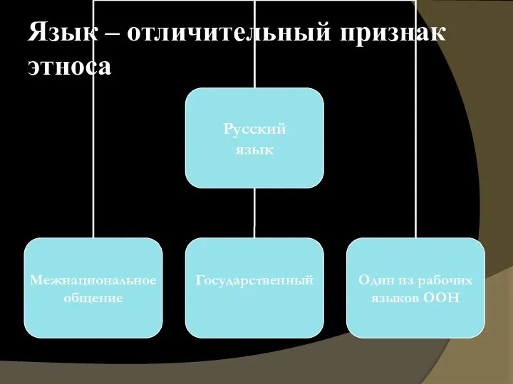 Язык – отличительный признак этноса