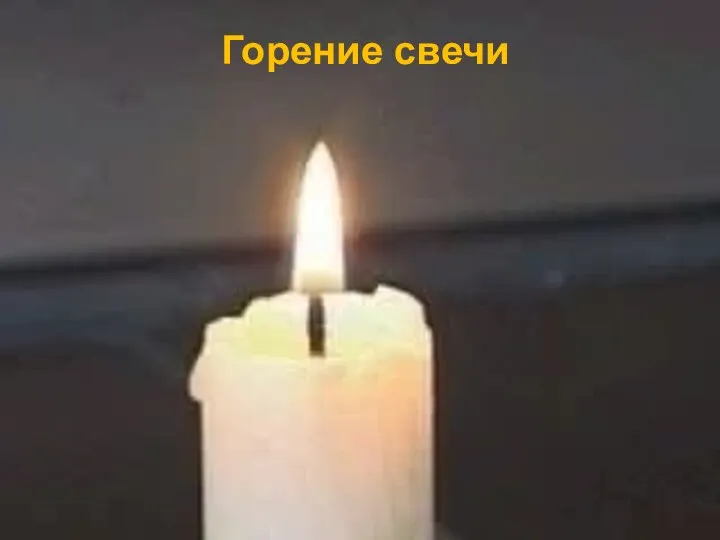Горение свечи
