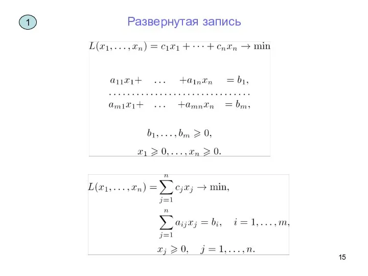 Развернутая запись