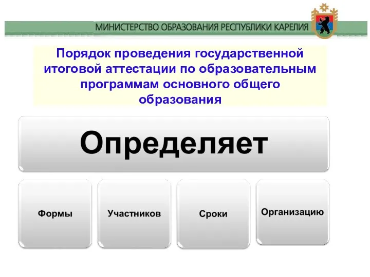 Порядок проведения государственной итоговой аттестации по образовательным программам основного общего образования