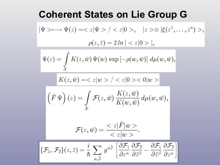 Coherent States on Lie Group G