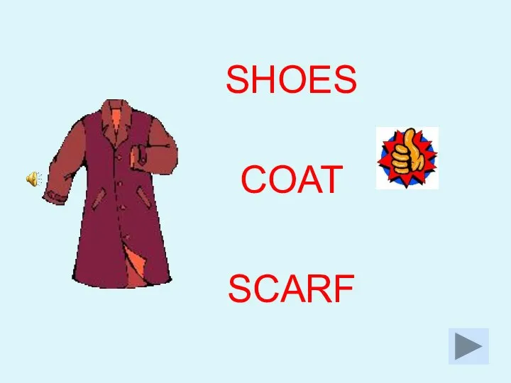 SHOES COAT SCARF