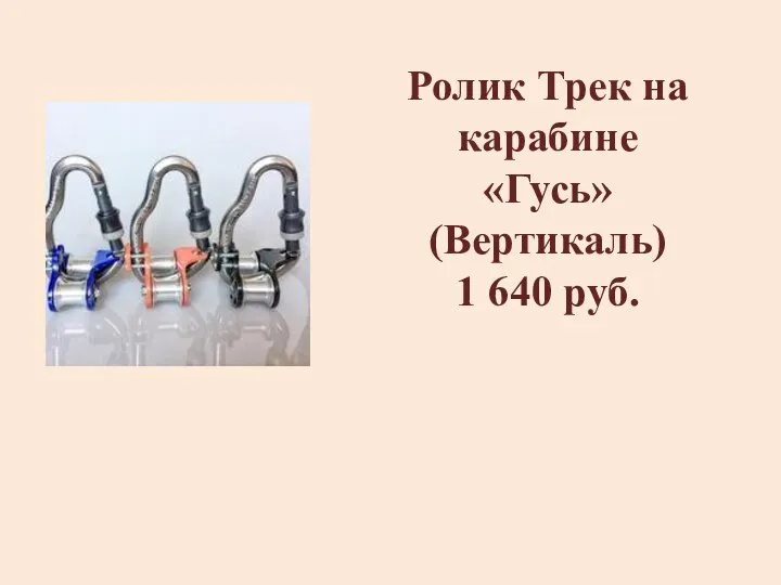 Ролик Трек на карабине «Гусь» (Вертикаль) 1 640 руб.