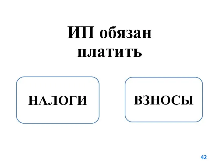 ИП обязан платить НАЛОГИ ВЗНОСЫ