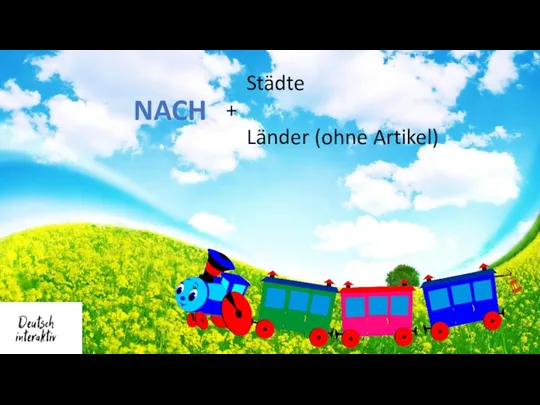 NACH Städte + Länder (ohne Artikel)