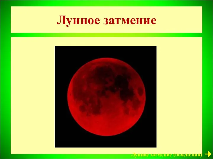 Лунное затмение Луна Лунное затмение (пояснения)