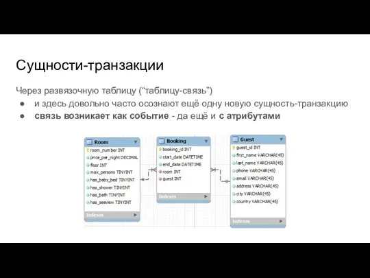 Через развязочную таблицу (“таблицу-связь”) и здесь довольно часто осознают ещё одну новую