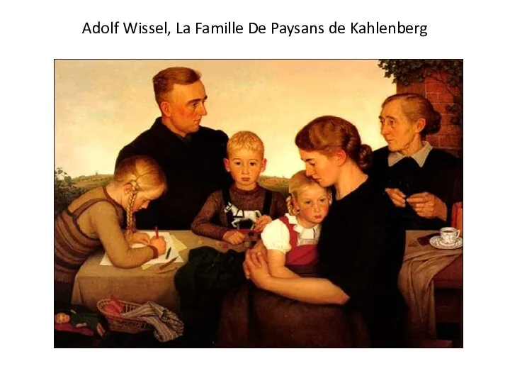 Adolf Wissel, La Famille De Paysans de Kahlenberg