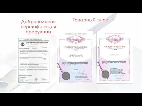 Добровольная сертификация продукции Товарный знак