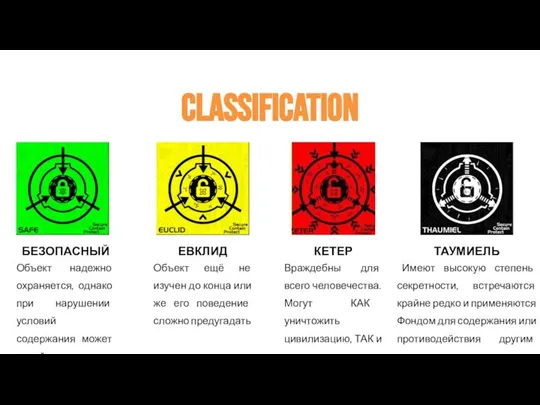 CLASSIFICATION